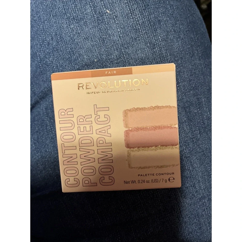 Makeup Revolution London Contour Powder Compact Fair 0.24 oz Palette NIB